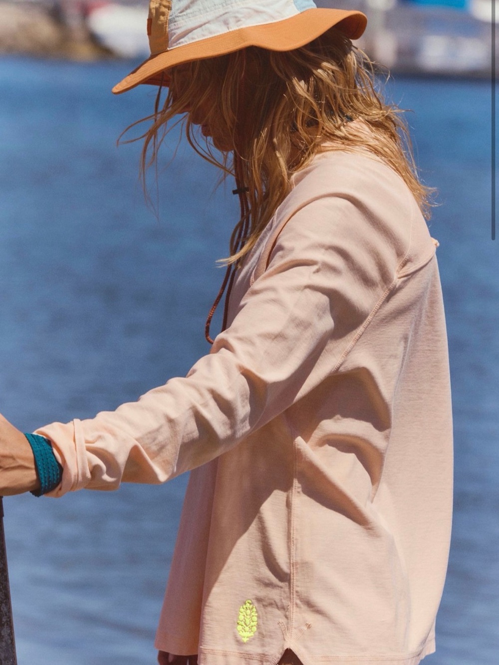 Free People restoration layer Long-Sleeve - Blush Peach